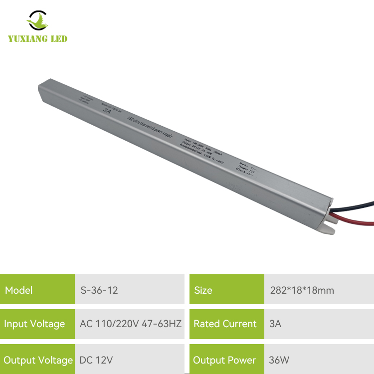 Ultracienki zasilacz LED 12 V 3A