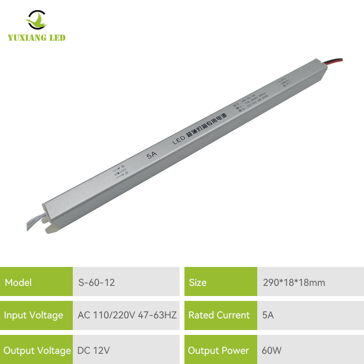 Ultracienki zasilacz LED 12V 5A