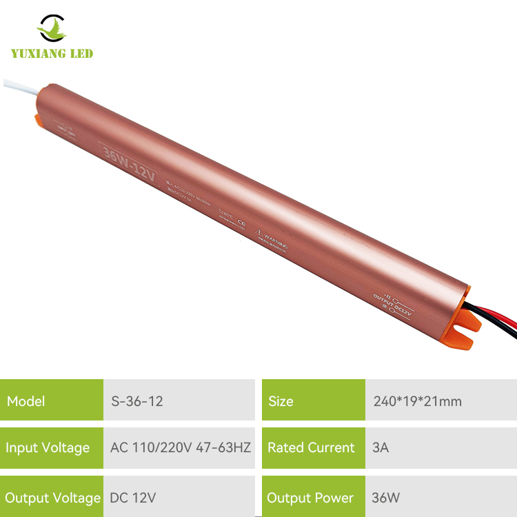 Zasilacz LED 12v3a Golden Ultra Slim