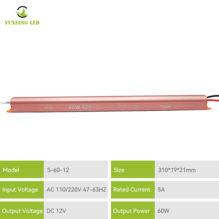 Zasilacz LED 12v5a Golden Ultra Slim