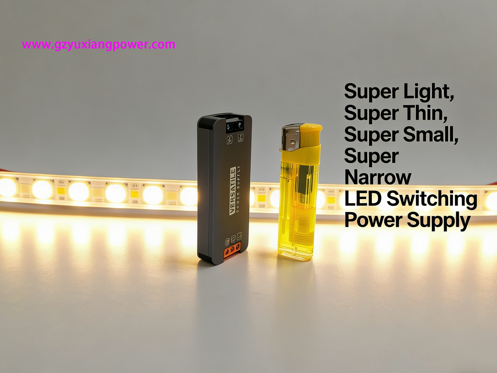 Super cienki, bardzo mały zasilacz led 24V