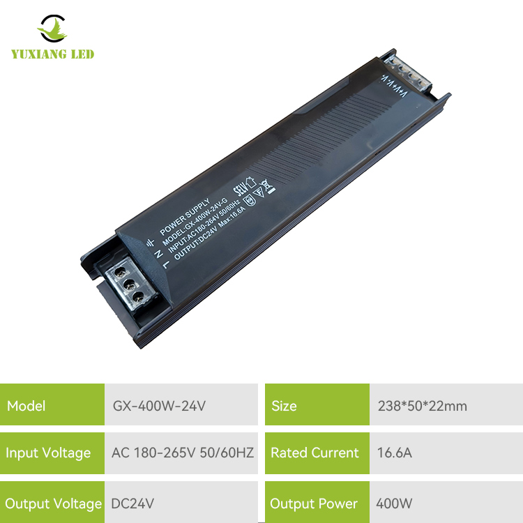24V400W stałe napięcie pół wypełnionego liniowym zasilaczem przełączającym LED