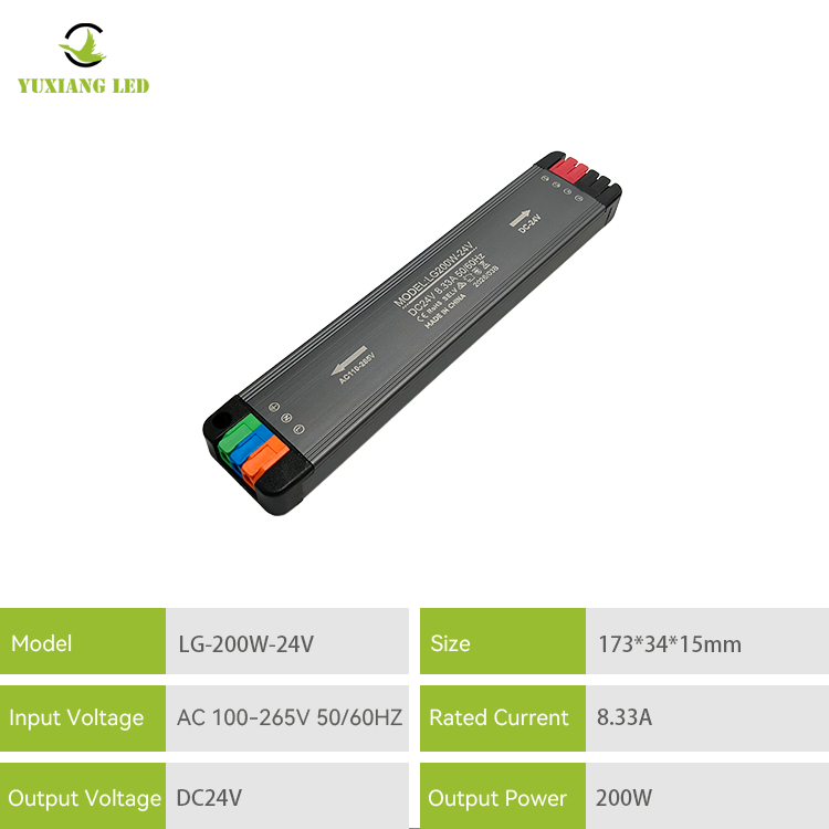 Super cienki zasilacz LED DC 24V200W