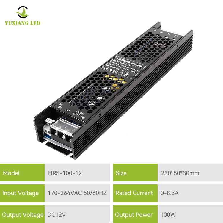 Ściemnialny zasilacz LED 12V 100W TRIAC 0-10V