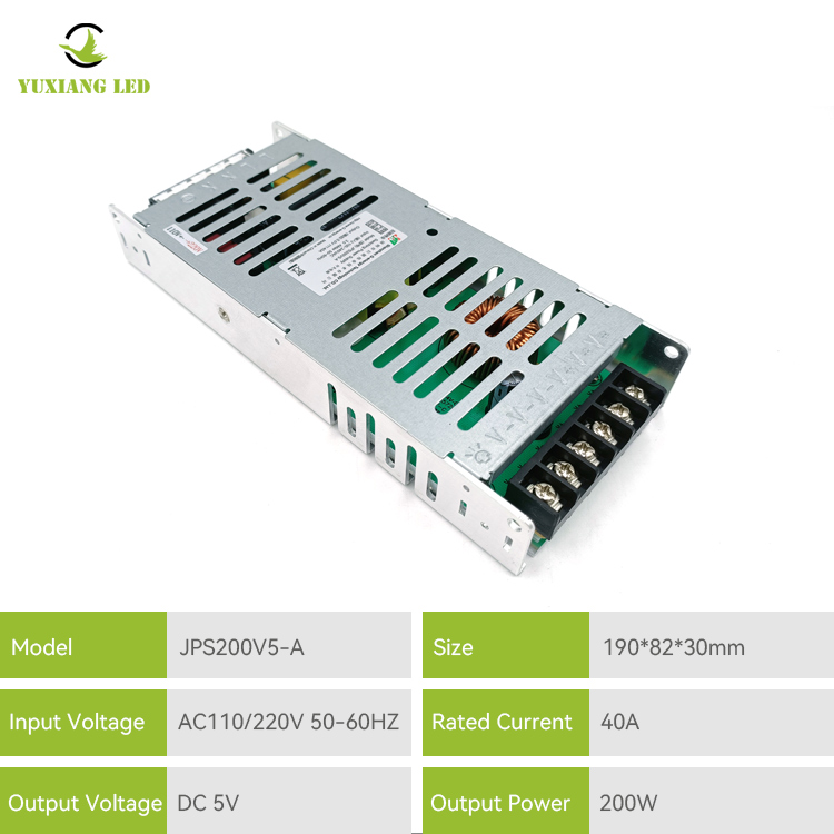 JPS200V5-A Zasilacz wyświetlacza LED 5 V 40 A