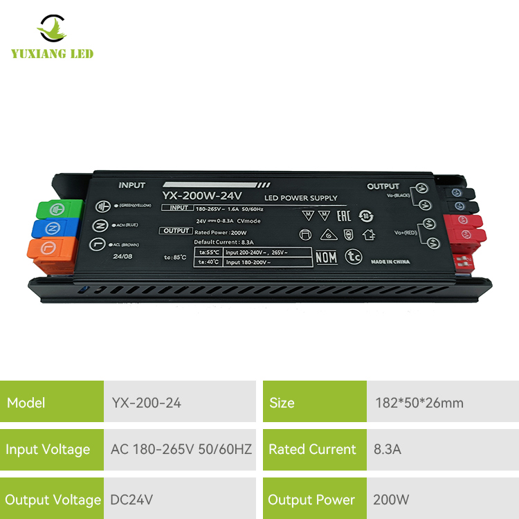 Zasilacz liniowy LED 24v 200w LED