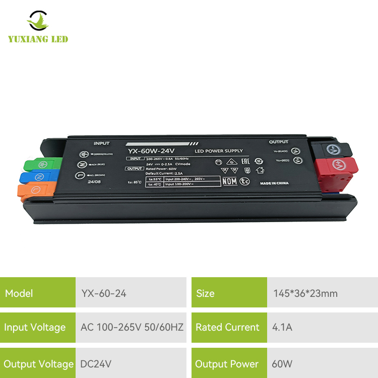 Zasilacz liniowy LED 24v 60w LED